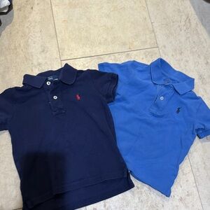 Bundle of two Polo by Ralph Lauren Blue Classic Polo Shirts 2T